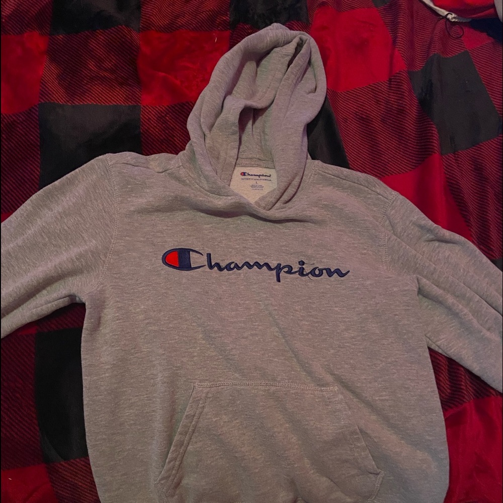 grey champion YOUTH LARGE hoodie